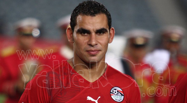 صورة أرشيفية لعبد الملك بقميص المنتخب المصري