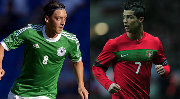 Euro 2012...يورو 2012 رونالدو وأوزيل يتنافسان بقمصان بلادهما