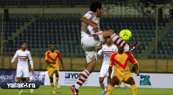 من مباراة الذهاب بين الزمالك وسان جورج