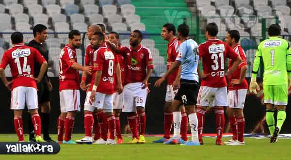 صورة من مباراة الاهلي وغزل المحلة