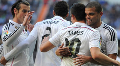 ريال مدريد يتغلب على النقص العددي ويحقق انتصاره الأول في 2015 بثلاثية في إسبانيول.. فيديو